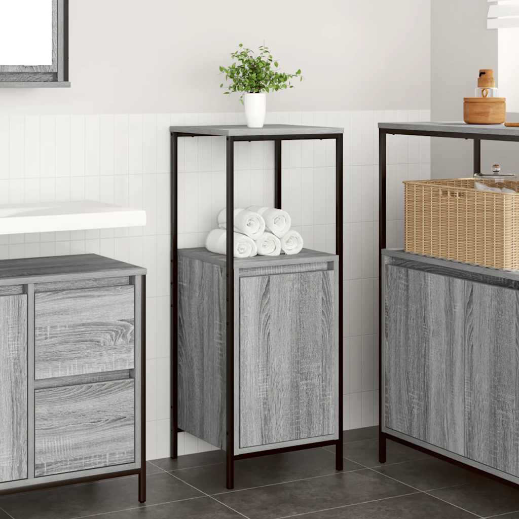 Badschrank Grau Sonoma 36x35x95 cm