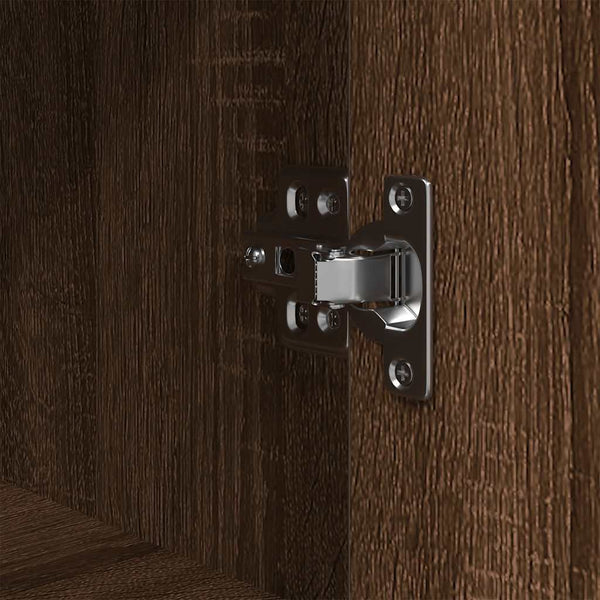 Badschrank mit Regalen, Eichen-Optik