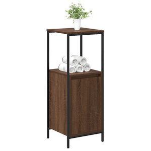 Badschrank mit Regalen, Eichen-Optik