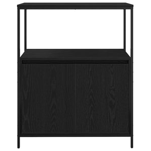 Badschrank mit Regalen, Schwarz Eichen-Optik