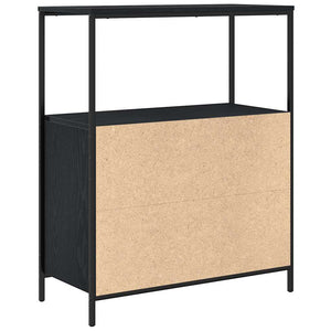 Badschrank mit Regalen, Schwarz Eichen-Optik