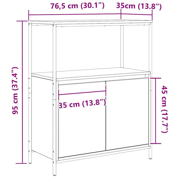 Badschrank Sonoma Eiche mit Regalen