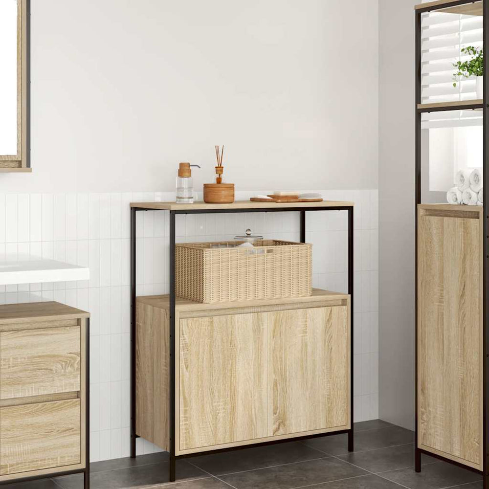 Badschrank Sonoma Eiche mit Regalen