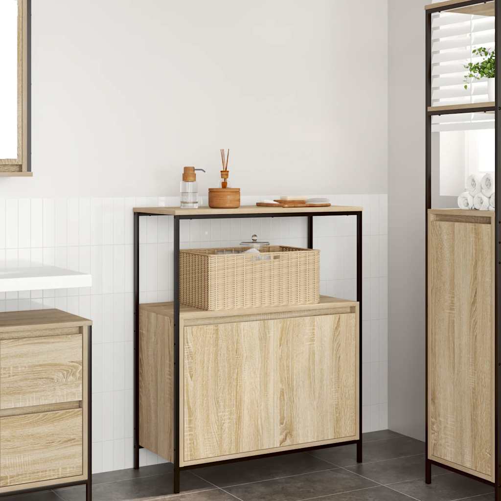 Badschrank Sonoma Eiche mit Regalen