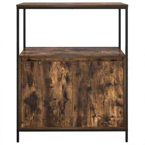 Badschrank Räuchereiche mit Regalen 95 cm