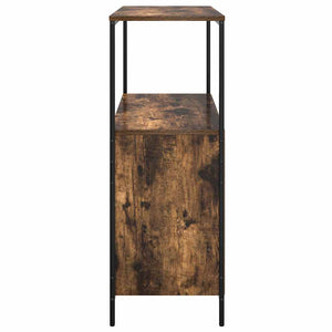 Badschrank Räuchereiche mit Regalen 95 cm