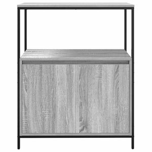 Badschrank Grau Sonoma mit Regalen 95 cm