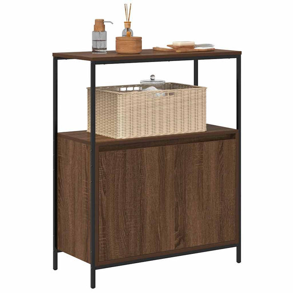 Badschrank mit Regalen Eichen-Optik