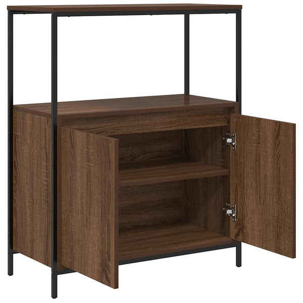 Badschrank mit Regalen Eichen-Optik