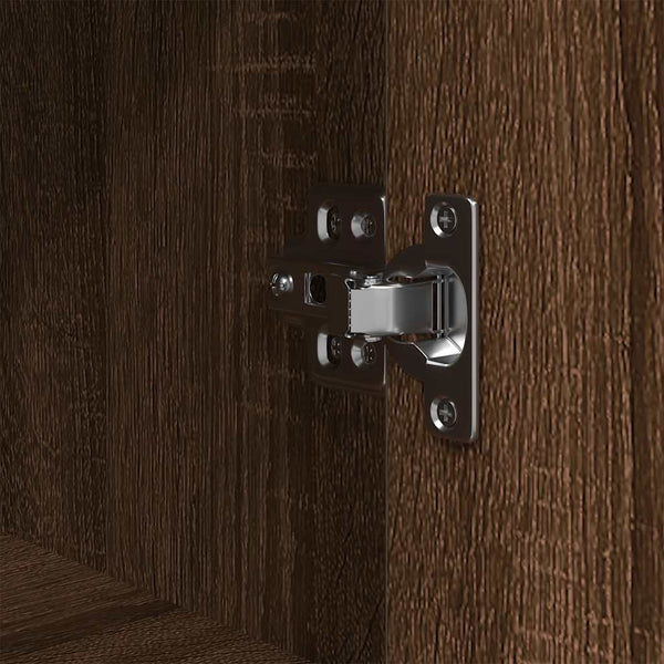 Badschrank mit Regalen Eichen-Optik