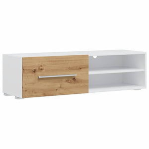 5-tlg. Wohnwand mit LED Artisan-Eiche