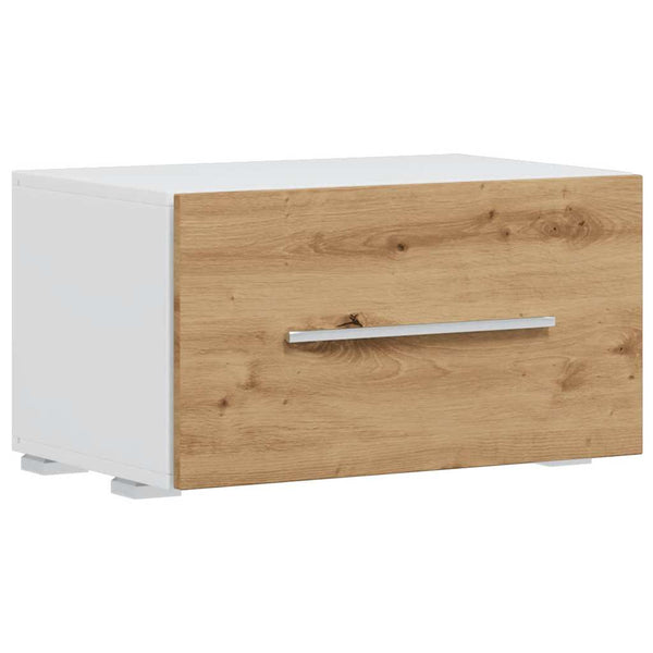 5-tlg. Wohnwand mit LED Artisan-Eiche