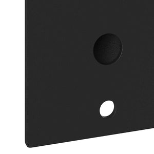 Flaggenmasthalter Stahl Schwarz 10,5 cm
