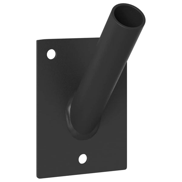 Flaggenmasthalter Stahl Schwarz 10,5 cm
