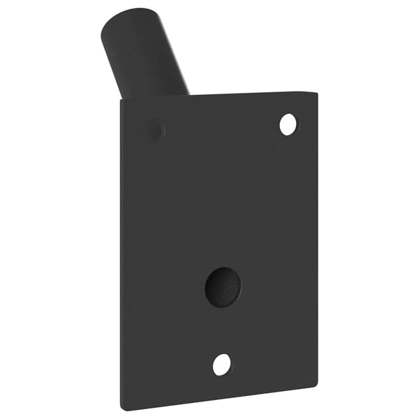 Flaggenmasthalter Stahl Schwarz 10,5 cm