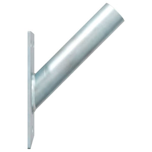 Flaggenmasthalter Silber Stahl