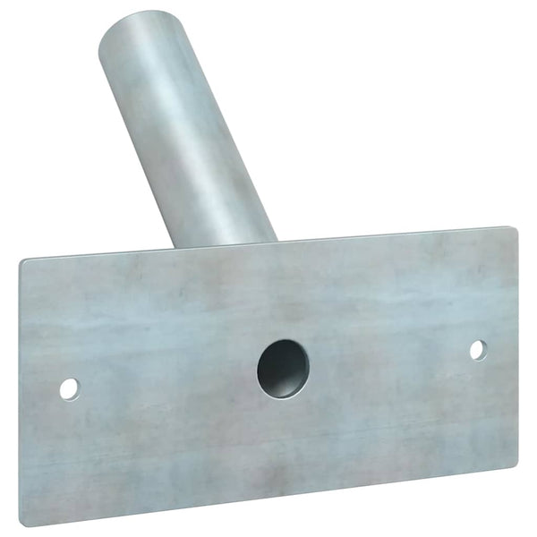 Fahnenmasthalter Silber Stahl 13 cm