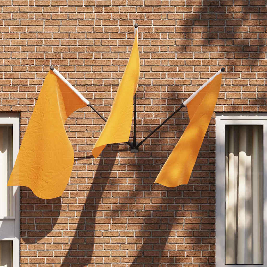 Flaggenmasthalter Schwarz Stahl