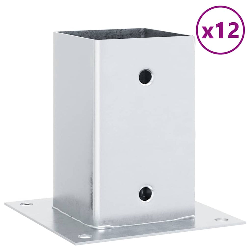 Quadratische Pfostenträger, 91x91mm, 12er Set