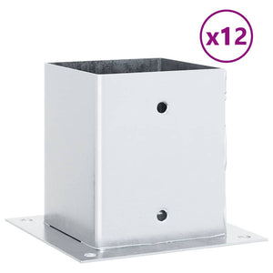 Quadratische Pfostenträger 101x101mm, 12 Stk.