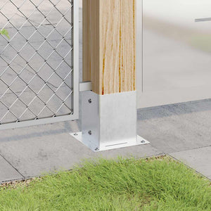 Quadratische Pfostenträger 121x121mm, 12er Set, verzinkt