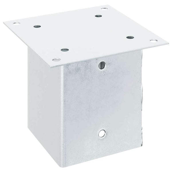 Quadratische Pfostenträger 121x121mm, 12er Set, verzinkt