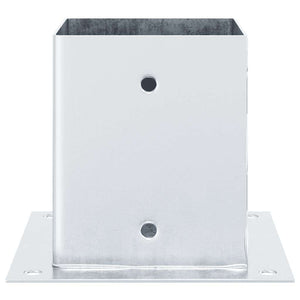 Quadratische Pfostenträger 121x121mm, 12er Set, verzinkt