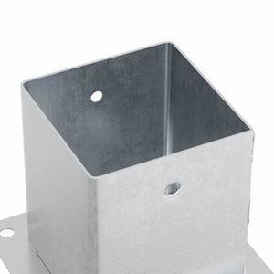 Quadratische Pfostenträger 121x121mm, 12er Set, verzinkt
