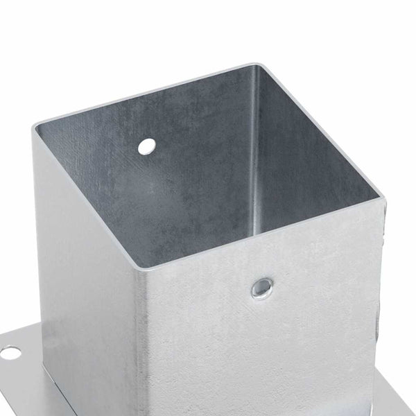 Quadratische Pfostenträger 121x121mm, 12er Set, verzinkt