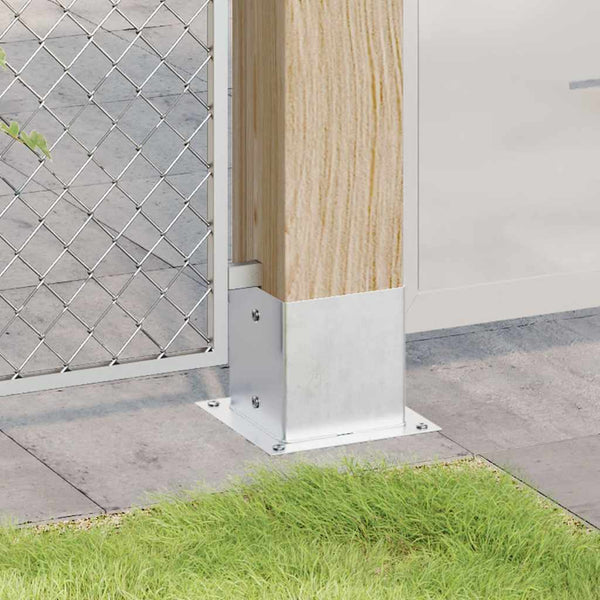 Quadratische Pfostenträger 141x141 mm, 12er Set, verzinkt