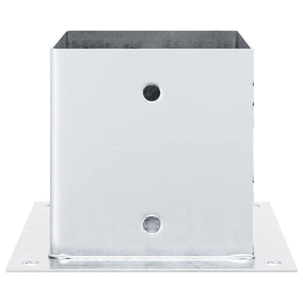 Quadratische Pfostenträger 141x141 mm, 12er Set, verzinkt