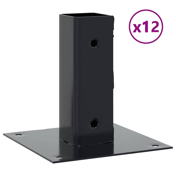 Quadratische Pfostenträger 46x46mm, 12 Stk.