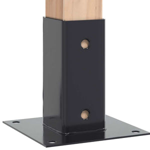 Quadratische Pfostenträger 61x61mm, 4er Set