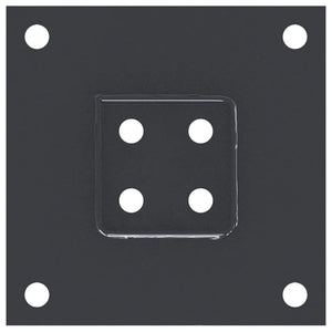 Quadratische Pfostenträger 61x61mm, 4er Set