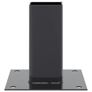 Quadratische Pfostenträger 61x61mm, 12er Set