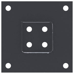 Quadratische Pfostenträger 61x61mm, 12er Set