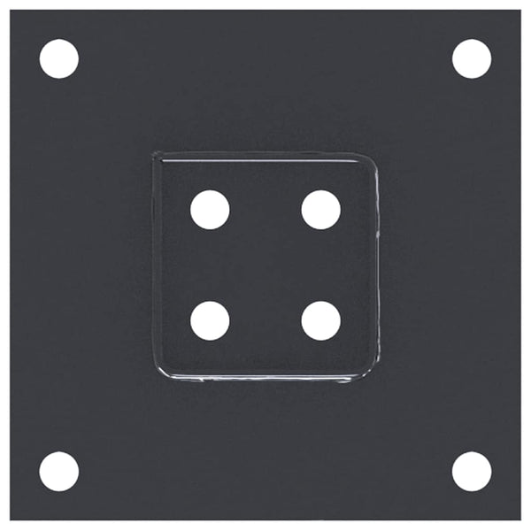 Quadratische Pfostenträger 61x61mm, 12er Set