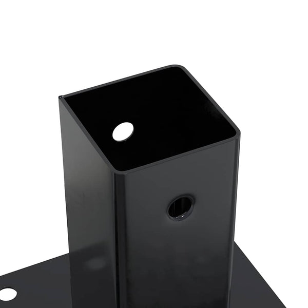 Quadratische Pfostenträger 61x61mm, 12er Set