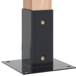 Quadratische Pfostenträger 71x71mm, 12er Set