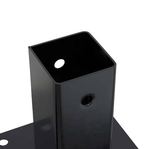 Quadratische Pfostenträger 71x71mm, 12er Set