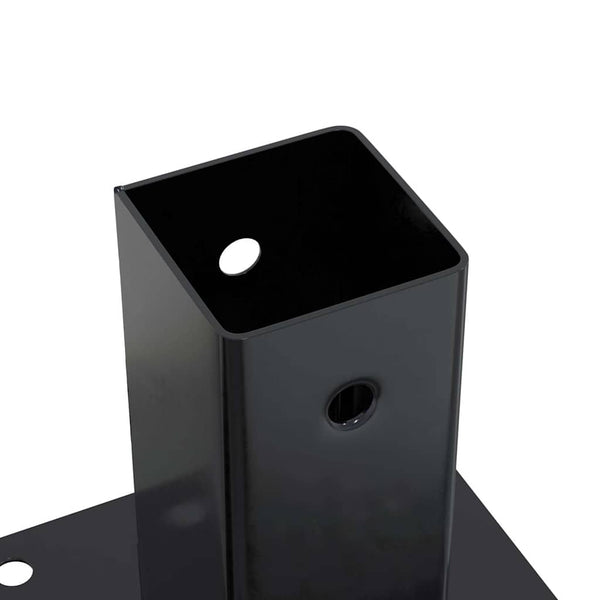 Quadratische Pfostenträger 71x71mm, 12er Set