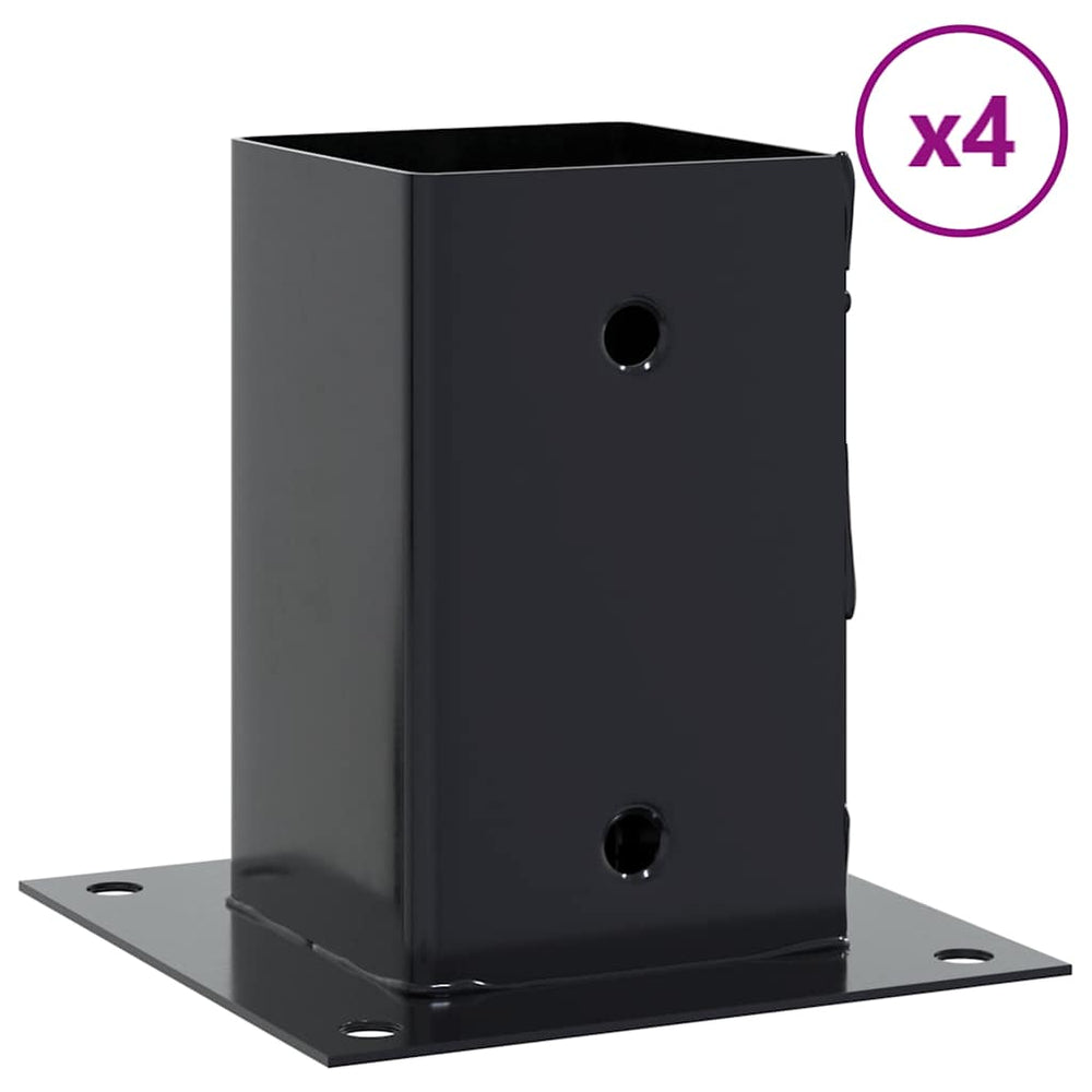Quadratische Pfostenträger 81x81 mm, 4er-Set