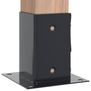 Quadratische Pfostenträger 91x91 mm, 4er-Set