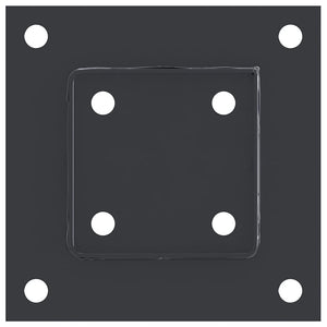 Quadratische Pfostenträger 91x91mm, 12er-Set