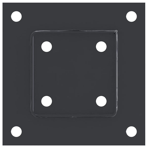 Quadratische Pfostenträger 91x91mm, 12er-Set
