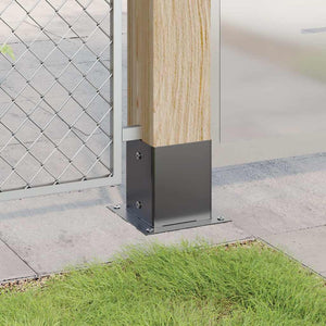 Quadratische Pfostenträger 121x121 mm, 4er-Set