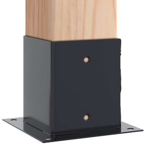 Quadratische Pfostenträger 121x121 mm, 4er-Set