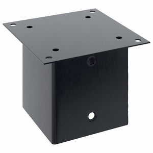 vidaXL Supports de poteaux carrés 12 pcs 141x141 mm acier thermolaqué