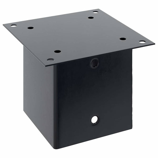 vidaXL Supports de poteaux carrés 12 pcs 141x141 mm acier thermolaqué