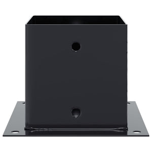 vidaXL Supports de poteaux carrés 12 pcs 141x141 mm acier thermolaqué